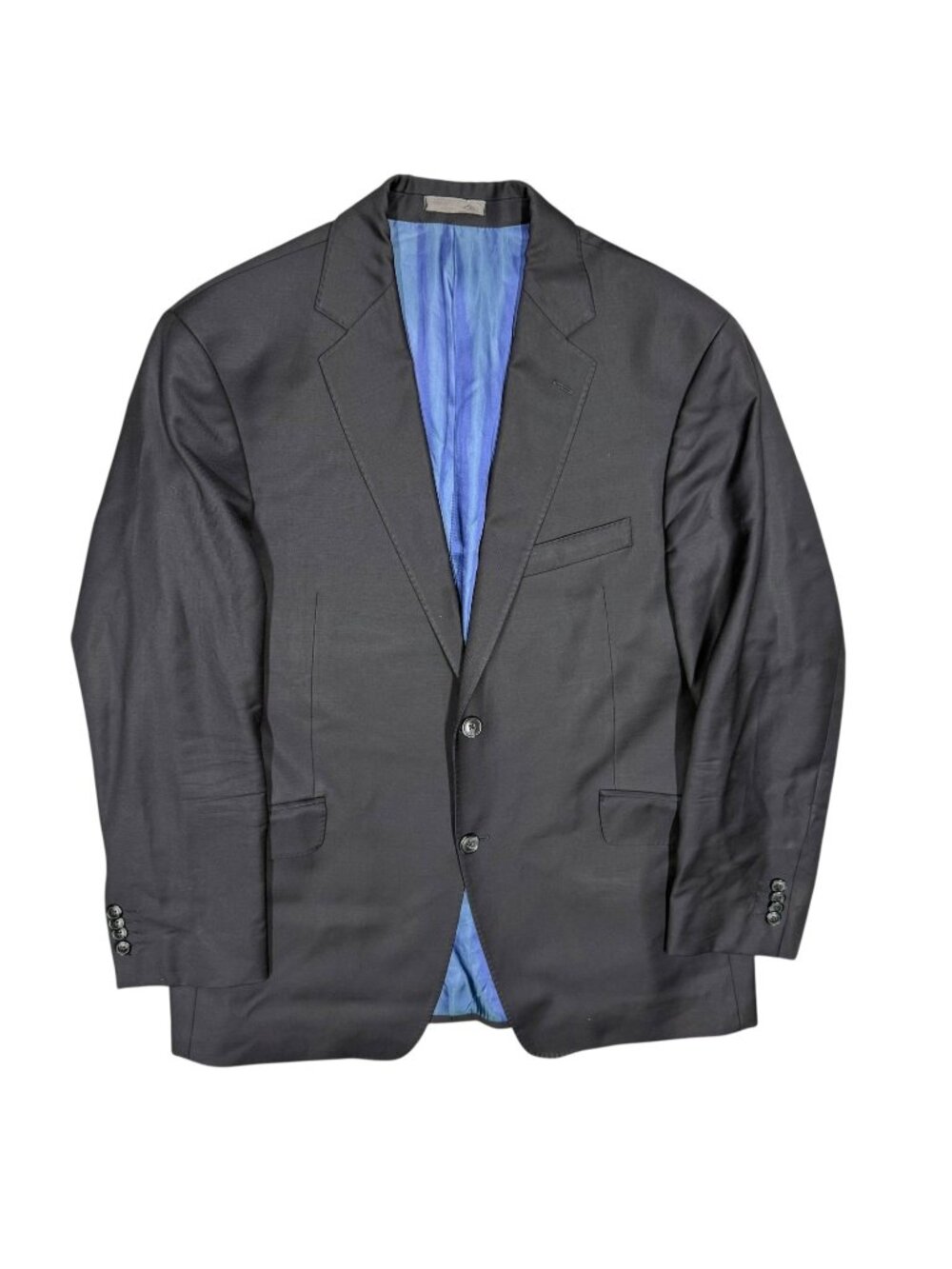 Strada Italy Blazer Comero Super 120's Wool Sport Coat Blue 42S